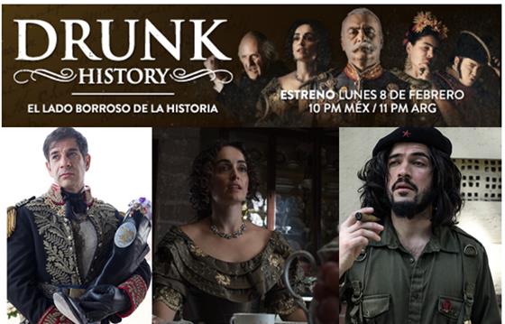 Comedy Central Latinoamérica estrena su nuevo y original show Drunk History este lunes 8 de febrero a las 10pm (CTS) , con la participación de reconoc...